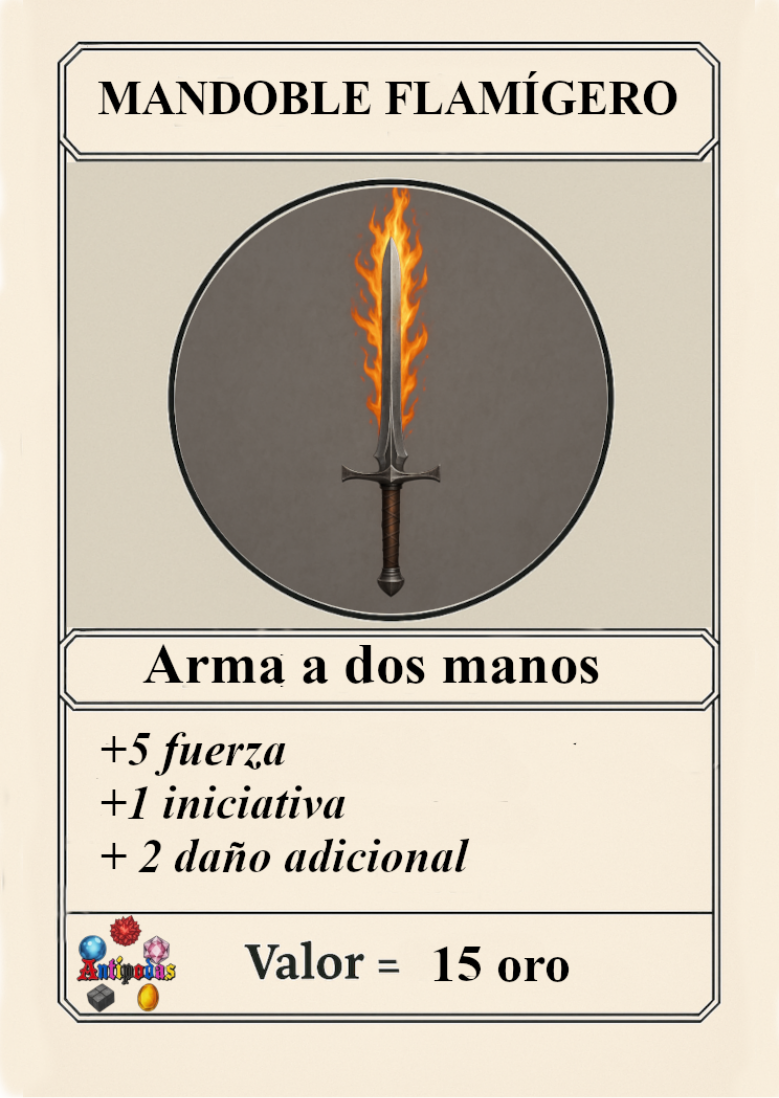 Ejemplo de carta: Armas