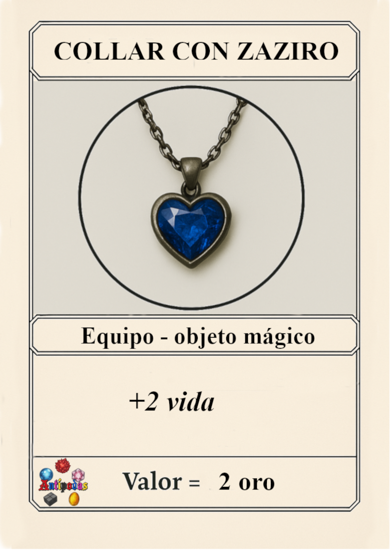 Ejemplo de carta: Objetos