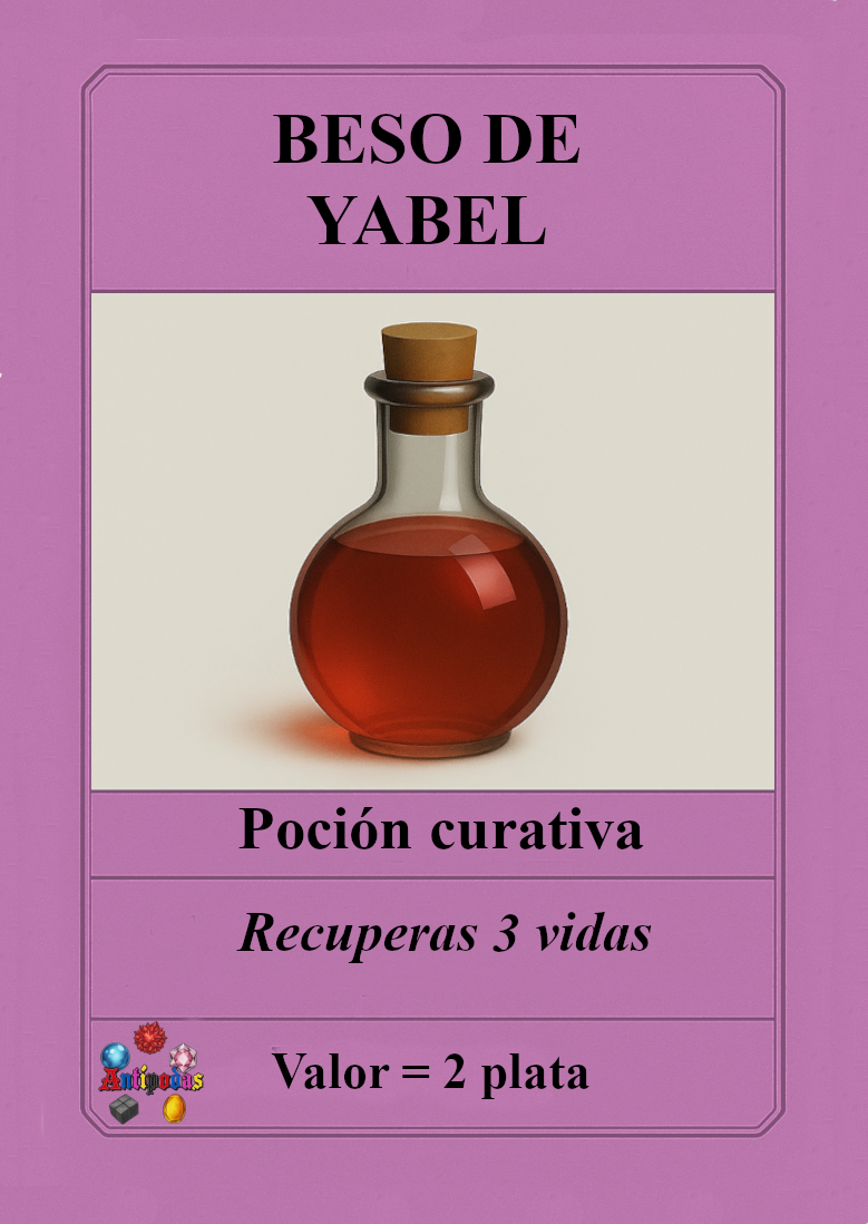 Ejemplo de carta: Pociones