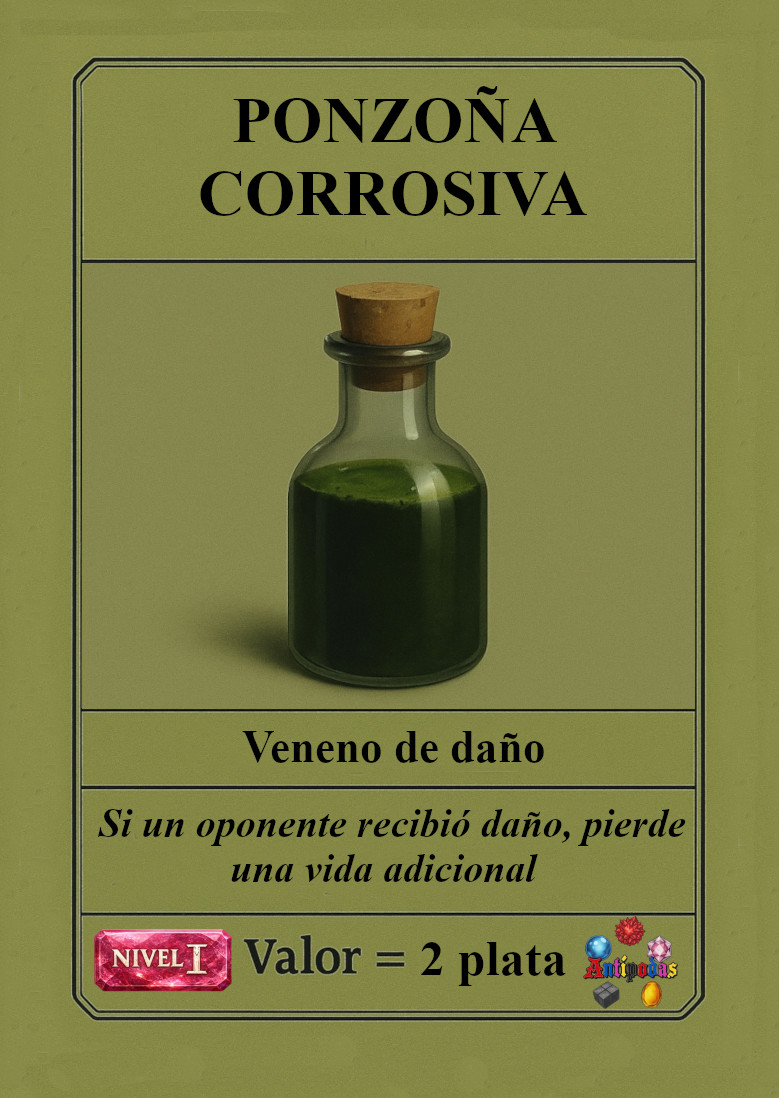 Ejemplo de carta: Venenos