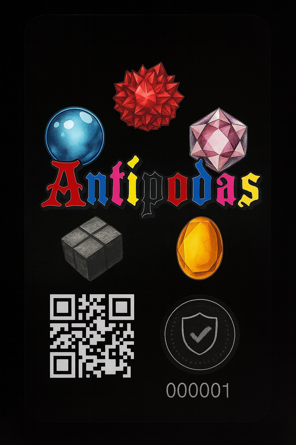 Reverso oficial de las cartas Tierras Antípodas
