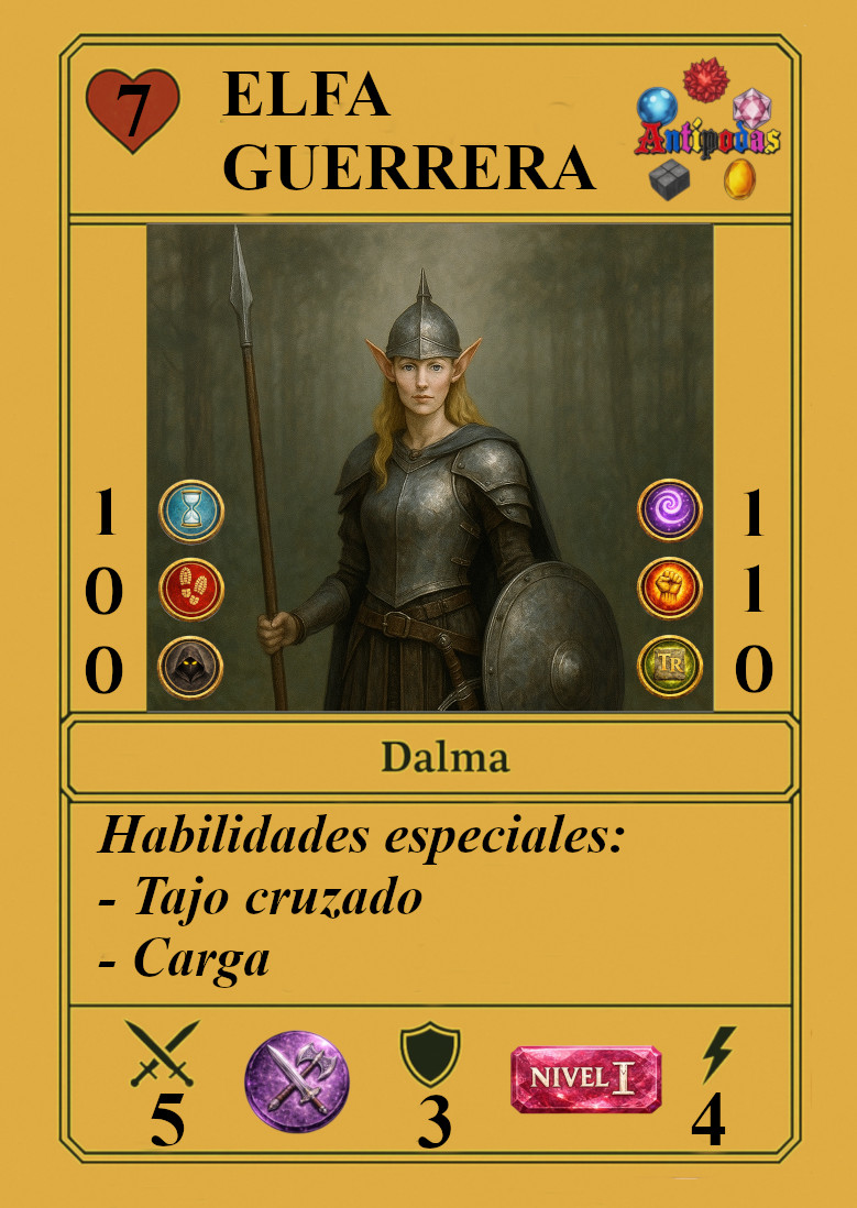 Carta oficial Elfa Guerrera