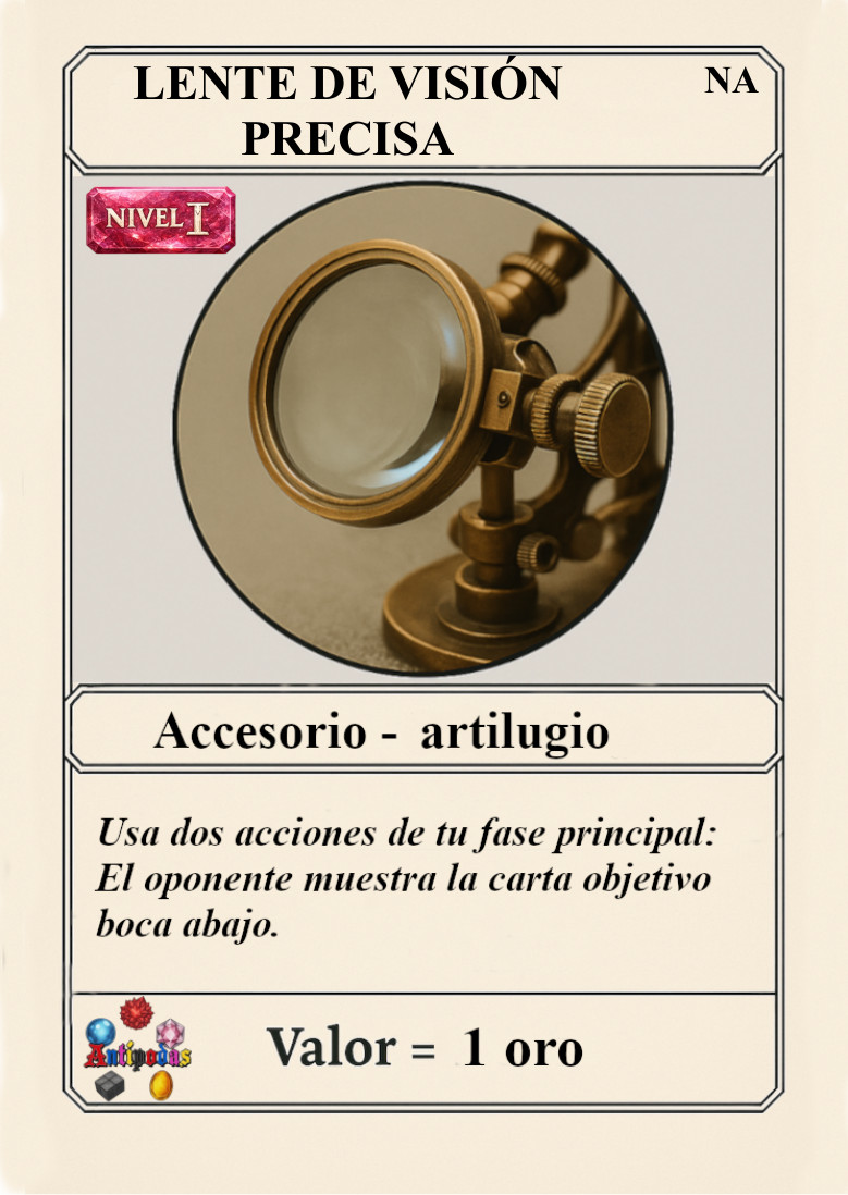 Carta oficial Lente de visión precisa